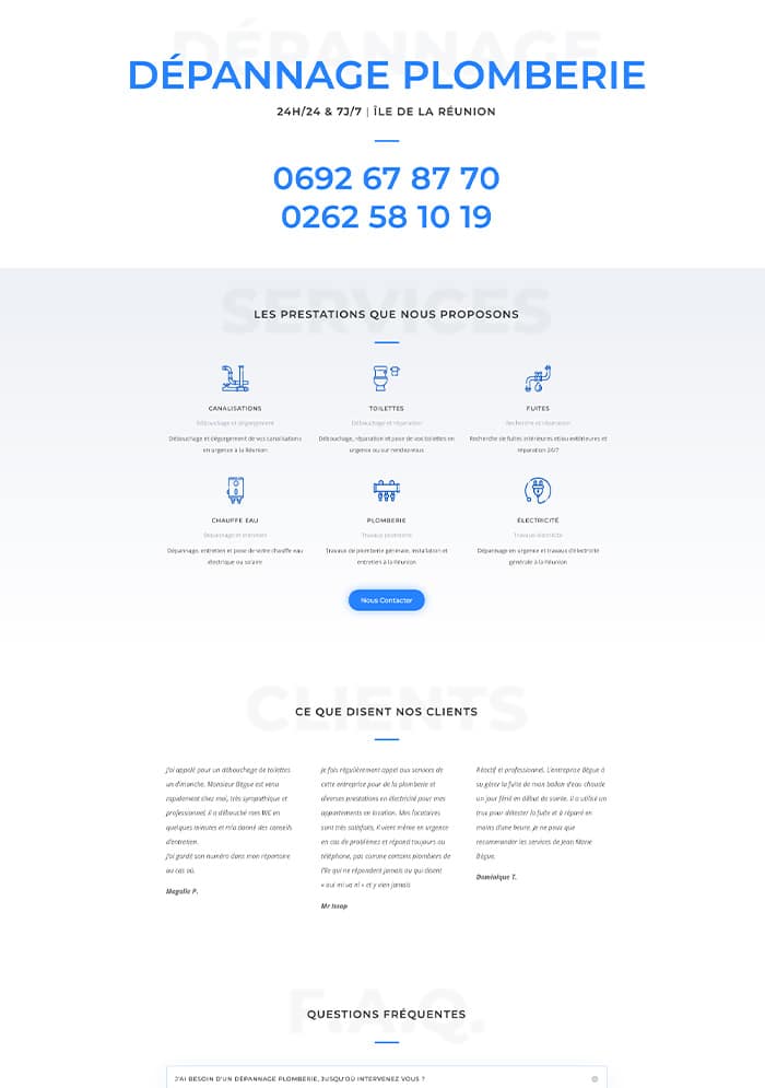Maquette-site-vitrine-wordpress-BegueDepannage-reunion